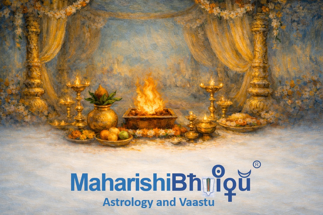 Maharishi Bhrigu Astrology and Vaastu – Vishnu and Lakshmi artwork