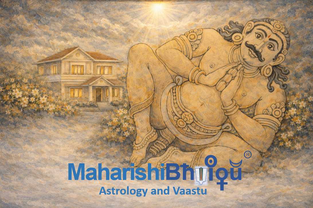 Maharishi Bhrigu Astrology and Vaastu – Vishnu and Lakshmi artwork